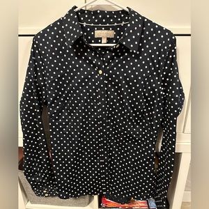 Banana Republic PolkaDot Non-Iron button down shirt